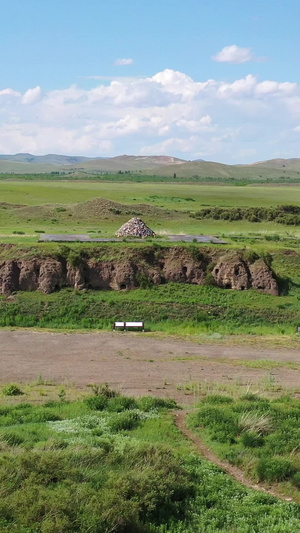 世界文化遗产内蒙古元上都遗址历史古迹34秒视频