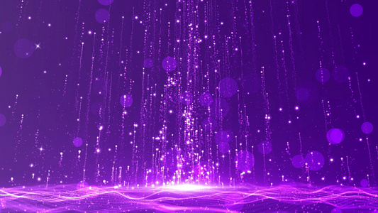 梦幻紫色粒子拖尾效果4K视频背景视频