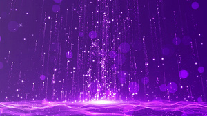 梦幻紫色粒子拖尾效果4K视频背景30秒视频