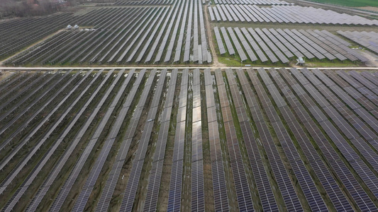 4K视频新能源清洁能源太阳能发电电网视频