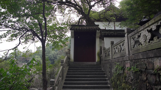 杭州飞来峰景区韬光寺禅院4K视频视频