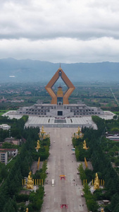 宝鸡法门寺景区航拍宝鸡旅游视频