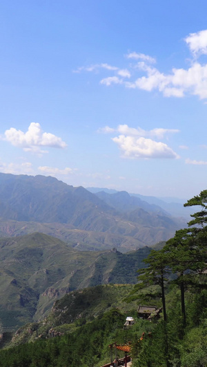 山西北岳恒山延时视频旅游目的地14秒视频