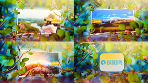 春夏主题假日旅游展示ae模板14秒视频
