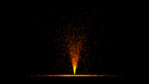 火星井喷特效素材4秒视频