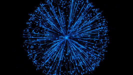炫酷数字粒子碰撞散开 视频