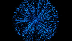 炫酷数字粒子碰撞散开 5秒视频