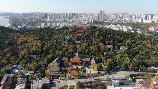 航拍江苏徐州云龙山5A景区视频