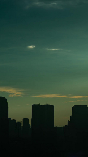 成都城市剪影高楼大厦14秒视频