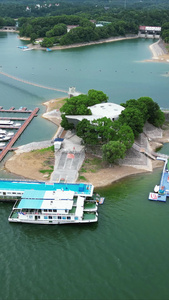 湖北洈水风景区4A景区竖屏航拍视频