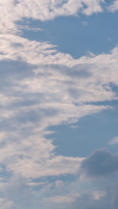 延时拍摄蓝天白云天空流动的云阳光光线自然天气素材自然素材视频