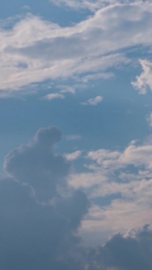 延时拍摄蓝天白云天空流动的云阳光光线自然天气素材延时摄影20秒视频