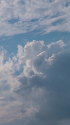延时拍摄蓝天白云天空流动的云阳光光线自然天气素材阳光素材20秒视频