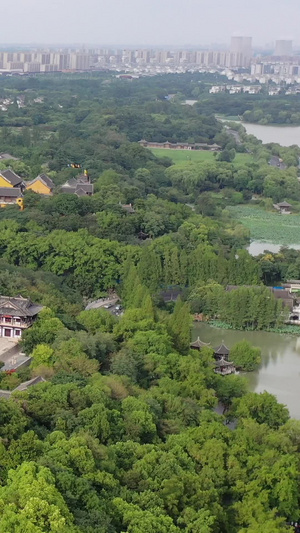 扬州大明寺古建筑航拍视频扬州旅游34秒视频