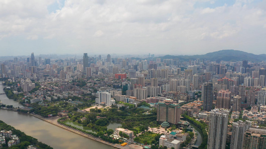 广州越秀大景航拍[地景]视频