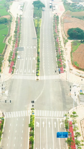 田间的公路农作物视频