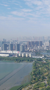 湖北武汉城市宣传片地标建筑竖屏航拍视频