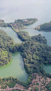 湖北陆水湖4A景区竖屏航拍视频