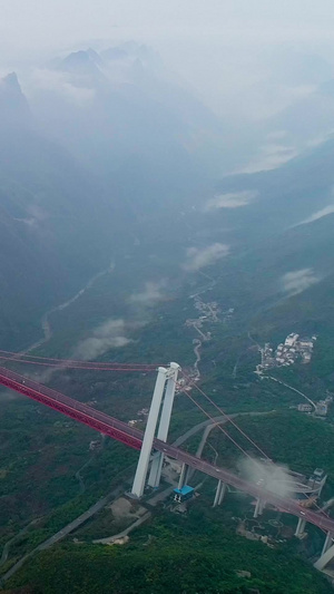 贵州坝陵河大桥航拍桥梁航拍10秒视频