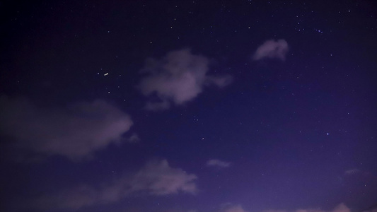 夜晚星空延时视频