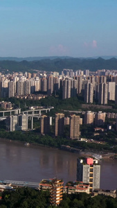 重庆城市一镜到底航拍素材重庆高楼视频