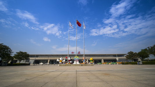 西安咸阳国际机场延时视频