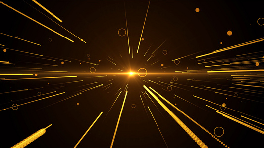 4k大气粒子穿梭光线动画元素视频