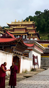 甘南藏族自治州著名景点郎木寺视频合集旅游目的地视频