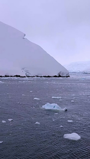 南极大陆冰雪消融全球变暖12秒视频