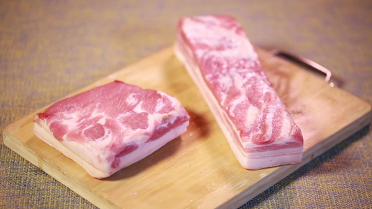 切猪肉片猪肉肉片炒肉视频