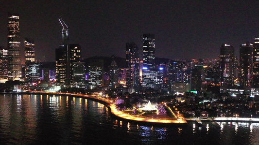 青岛城市夜景视频