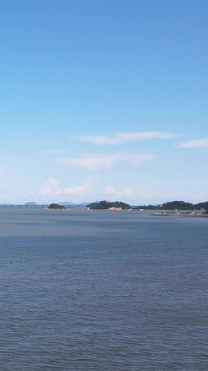 航拍自然世界蓝色大海天空风景旅游素材52秒视频