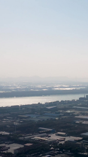 航拍南京化工厂江北新区工业厂区烟囱大景94秒视频