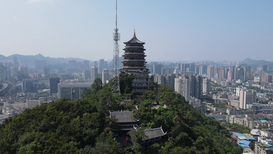 贵阳东山寺航拍视频[乌石]视频