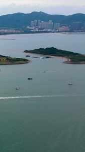 度假胜地海南三亚港湾自然风光视频素材视频