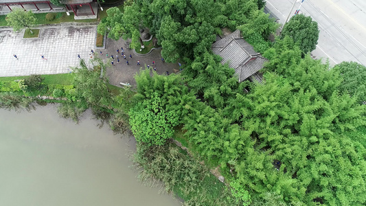 江西九江武宁县城建和跑步的人视频