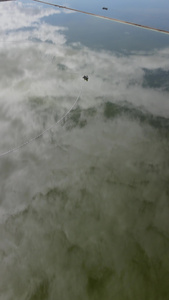 青海格尔木察尔汗盐湖自然风光4k航拍视频