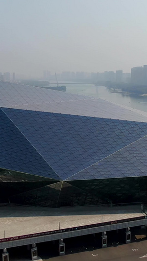 航拍沈阳城市地标建筑盛京大剧院旅游目的地57秒视频