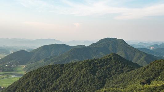 山景自然风光航拍视频