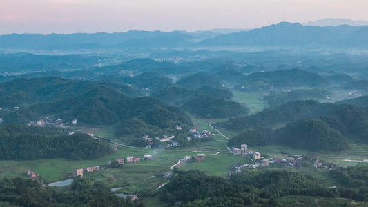 山景自然风光航拍视频