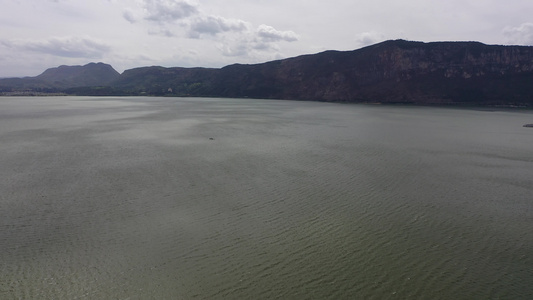 航拍云南昆明滇池星海半岛湿地公园生态园林视频