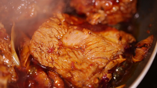 红烧小排炖肉视频