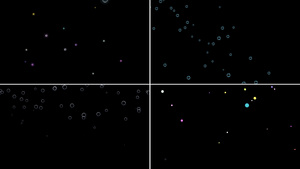 一组漂浮气泡粒子动画12秒视频