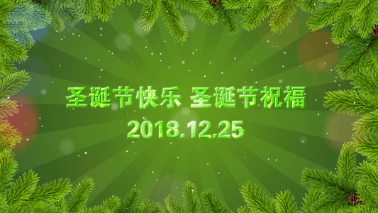 圣诞节电子相册模版会声会影x10视频