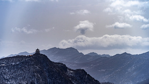 8K陕西汉中龙头山景区山顶延时11秒视频