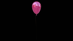 透明通道粉色气球视频素材60秒视频