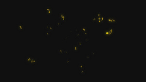 音乐符号飘动视频素材30秒视频
