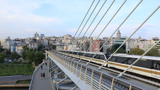 伊斯坦布尔城市交通地铁视频视频视频