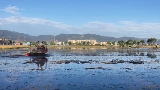 农民耕地水田[山坡地]视频