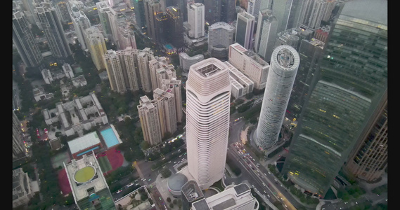 4k珠江投资大厦航拍视频